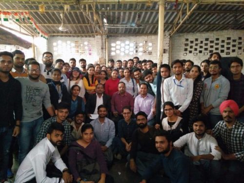 n the observance of Legal Services Day (09 Nov) and Nation Wide Campaign Connecting to Serve Central DLSA in Ordination with Legal Services Society, Law Centre-1 organised Legal Awareness Camp in Ambedkar Basti, Jhandewalan, Delhi on 12-11-2017