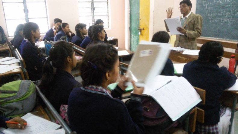 Central DLSA organised Legal Literacy Class at GGSSS, Lancer Road, Delhi on 11-12-2017 on the topic of “Child Friendly Legal Aid Services