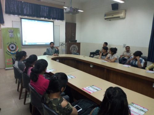Central DLSA organised Legal Awareness Cum Sensitization Programme on the topic of ” Protection of women from sexual harassment at work place and Domestic violence” at Zakir Hussain College, New Delhi