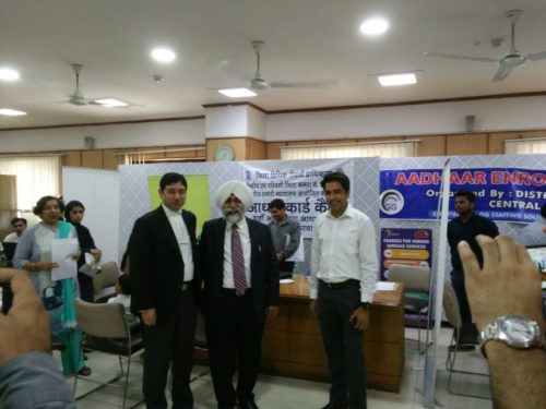 Central and West DLSA jointly organised Legal Awareness Programme of Making and Updating Aadhar Card of all Judicial Officers and officials of Central and West District, THC Delhi