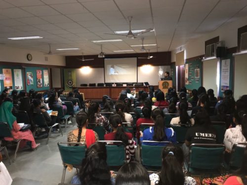Central DLSA organised Legal Awareness Programme on the topic of “Sexual Harassment at Workplace” and Domestic Violence” on 26-02-2018 at Janki Devi Memorial College for women, University of Delhi.