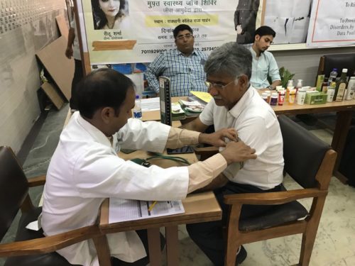 Central And West District Legal Services Authority organised a Awareness Programme regarding Health checkup Programme in Rajdhani College Delhi University