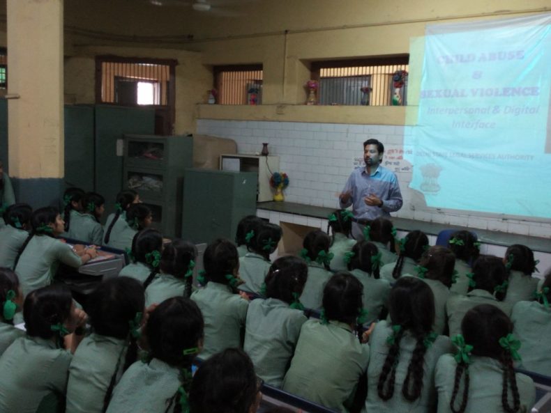Central District Legal Services Authority Organised a Legal Literacy Class in Govt. Girs Senior Secondary School Ram Nagar, Pahar Ganj