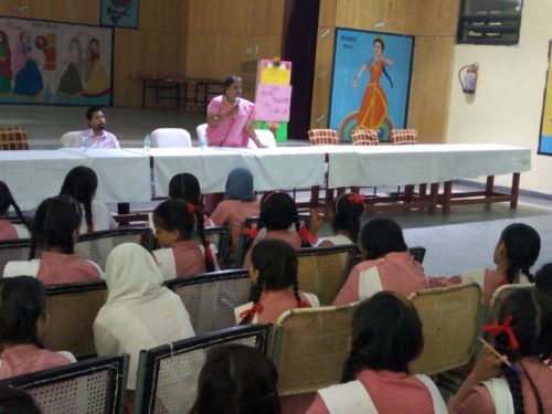 Central District Legal Services Authority Organised a Legal Literacy Class in Govt. Girls Senior Secondary School, Pataudi House