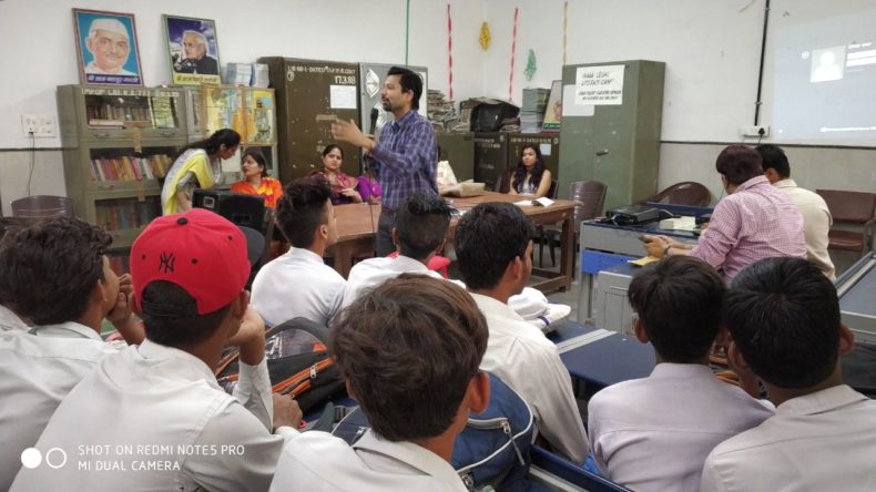 Central District Legal Services Authority Organised a Legal Literacy Class in Sarvodya Vidyalya Rana Pratap New Rajinder Nagar