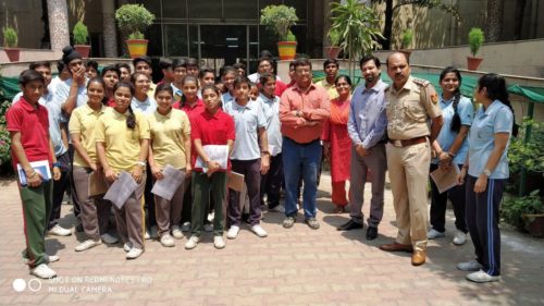 Central District Legal Services organised visit for 35 students of ST. Michel School , Pusa Road, Police Station Rajinder Nagar,