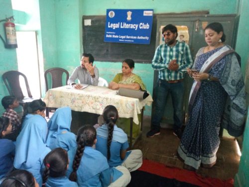 Central District Legal Services Authority Organised a Legal Literacy Class in SGTB Girs Sr. Secondary School, Pul Bangash