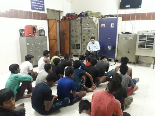 Central District Legal Services Authority organised a Legal Awareness Programme for Night Shelter Home. Sh. Deepak Kumar, Advocate, Central DLSA and Sh. Gourav Agarwal, PLV inspected the “Night Shelter Homes” at Delhi Gate on 08.07.2018