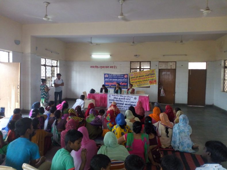 In the observance of *International Family Day (15 May)* *Central DLSA* organised Jan Sunwai Programme at Community Centre, Wazirabad village on *16.05.2018.  *Sh. Sandeep Gupta, Ld. Secretary, Central DLSA* informed about the importance of International Family Day, Domestic Violence Act, various social welfare legislations and provisions of Free Legal Aid and responded to various queries raised by them.  More than 70 people attended the said programme. Panel Advocate deputed also held counselling session with ladies for their grievances.