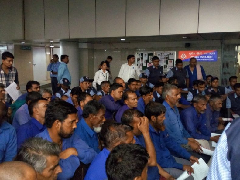 In the observance of World Labour Day (1st May) Central & West DLSA jointly organised Legal Awareness Programme for Labourers of *Bharat Vikas Group* at *ISBT Kashmeere Gate* on *01.05.2018*.
