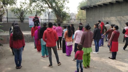 Central DLSA in association with North West DLSA organized self defence training programme for 10 days for girls at Delhi Shehari Ashray Sudhar Board, Basti Vikas Kendra, Sultan Puri, Delhi from 05.02.19 onwards.