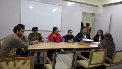 Central DLSA  in association with NCW organized a Jan Sunwai at  STC Police Station Rajender Nagar