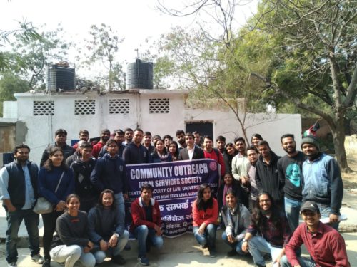 Central DLSA organised a Community Outreach Legal Services Society programme with Collaboration with Law Centre-1 Faculty of Law university of Delhi in the area of Shakti Nagar.