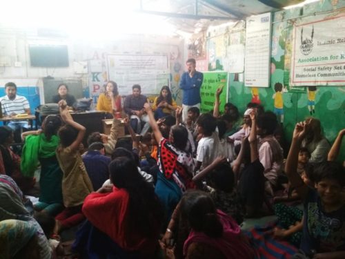 In continuation of Udaan Project, Central DLSA organized legal awareness programme on the topic POCSO Act and Child Rights at Center for Equity studies, Shelter No 114, Urdu Park Jama Masjid, on 26.03.19
