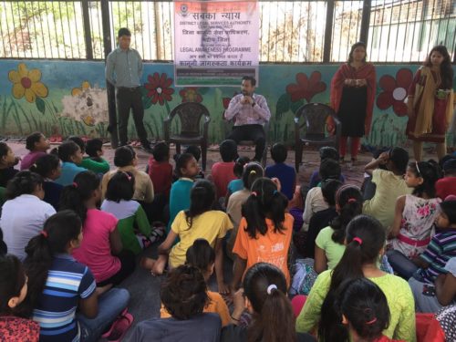 In continuation of Udaan Project Central DLSA organized legal awareness programme on the topic of Child Marriage Restraint Act for the public at Balmiki Chaupal, Burari, on 25/03/2019.