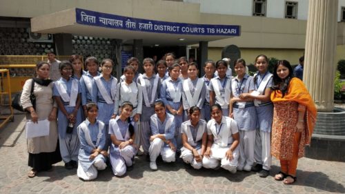 CDLSA organised school visit for students of GGSSS, Chabiganj, Kashmere Gate, Delhi on 08.05.2019.