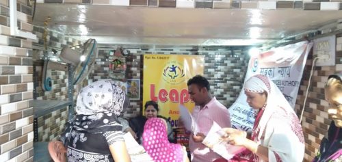 Central District Legal Services Authority set up a help desk and hold a sensitisation program and a counselling session on Property Rights of Muslim women, Domestic Violence Act and Free legal aid services provided by DLSA at Himmat Garh, Sita Ram Bazaar