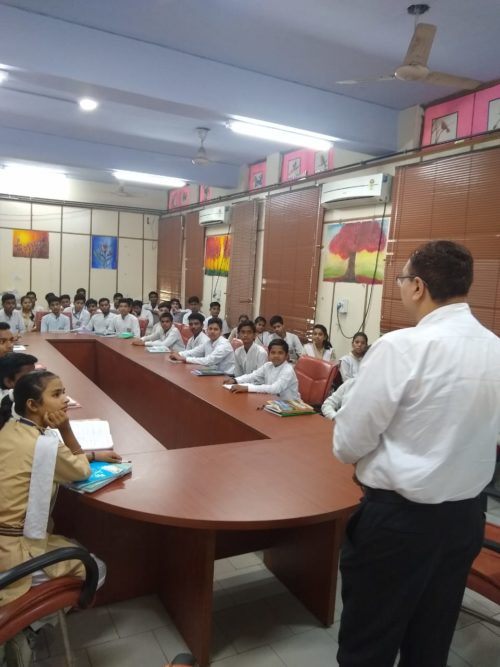 Central DLSA organised a awareness programme for school students on the topic of “Disadvantage of Social Media, RPBV, Kishan Ganj