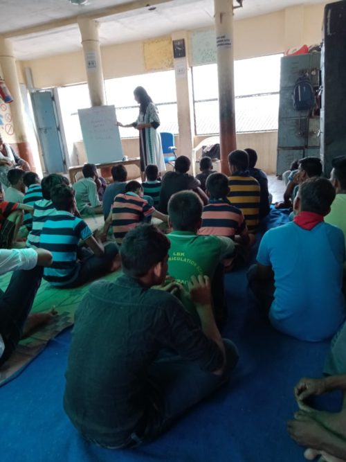 Central DLSA organized a legal awareness program at Prayas open shelter home, Mori gate