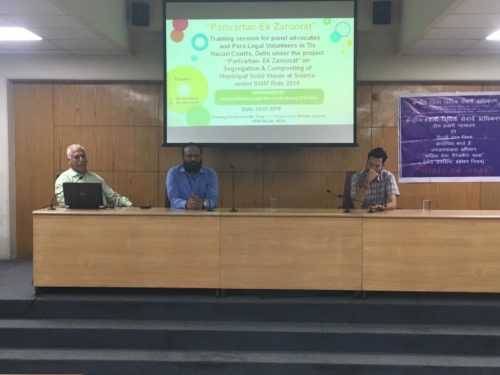Central DLSA organized a training programme for Training for PLVs and panel advocate on Waste Management on 20.07.2019 at 11 am at Tis Hazari Court.