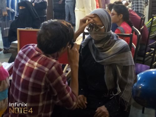 Central District Legal Services Authority organized an eye camp at 919 Gali Mochyyan, Main road, Chitti Qabar Chowk,