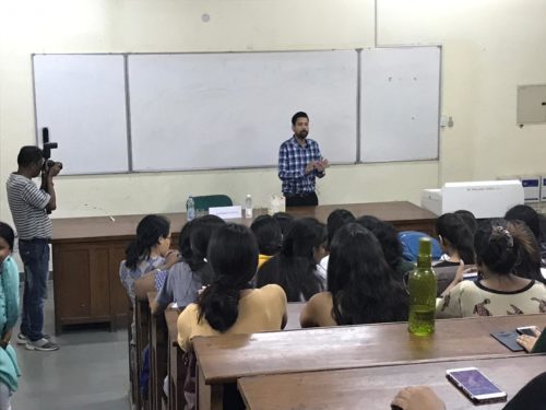 Central DLSA organized a legal awareness programme on topic of Overview of Criminal Justice System at Miranda House College,