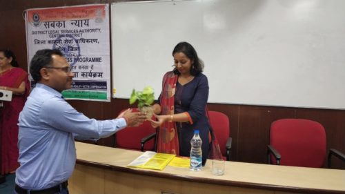 Central District Legal Services Authorities organized a legal awareness session in the form of a Lecture-cum-Workshop including an open interaction with the students of Kirori Mal College