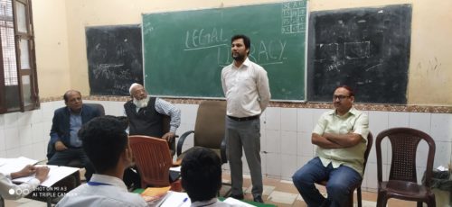 Legal Literacy Class on the topic of “Misuse of Social Media and Electronic Gadgets