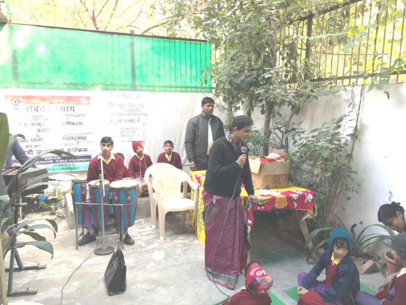 Central District Legal Services Authority visited and met about 65 specially abled children in Masoom Special School on 03.12.2019.