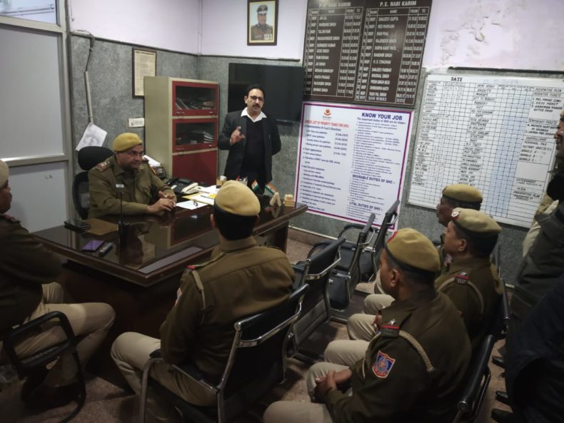 Central District Legal Services Authority* organised a Legal Literacy Class by Panel Advocate at Nabi Karim Police Station
