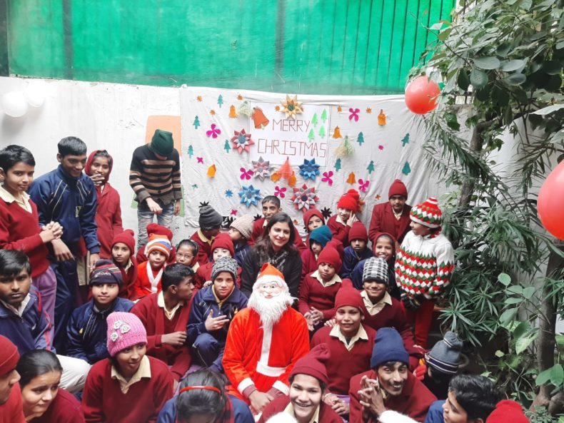 Central Distt. Legal Services Authority celebrated Christmas Day with children at Masoom Special School.