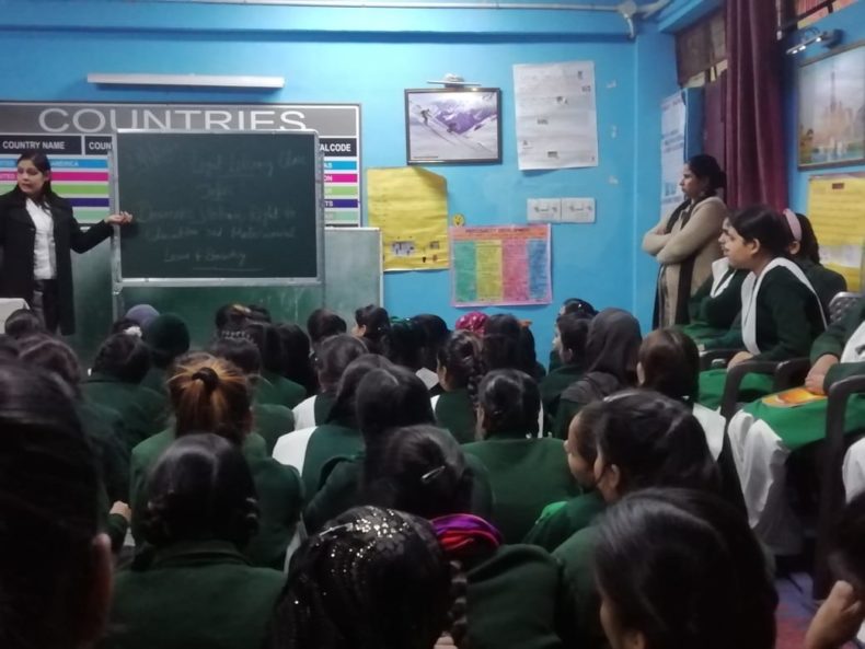 National Girl Child Day, Central District Legal Services Authority* organized a legal literacy class for girls.