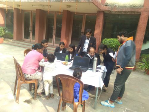 CDLSA Authorities organized Help Desk on 05.02.2020 at Nutan Marathi Sr. Sec School, Pahar Ganj.