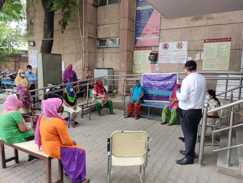 Central Distt Legal Services Authority set up two Help Desks on 23.04.2020 at Police Station Gulabi Bagh and Police Station.
