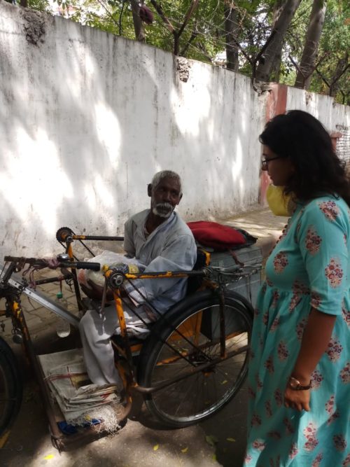 Central DLSA Ld. Secretary Ms. Neeti Suri Mishra distributed food grains for poor and weaker section.