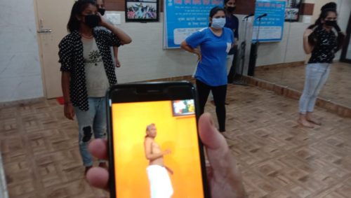 Online Yoga classes where continued by children who practised Yoga Asanas and Pranayam (art of breathing) through Online Yoga Classes (delivered by Yoga Expert Acharya Gopal Krishan) on 04/05/2020.