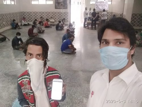 On 03/05/2020, under Public Welfare drive during the lockdown, Help Desk was setup at Bapa Nagar PS Prasad Nagar