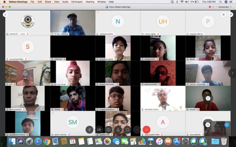 Under the Project titled *Kanoon Ki Paathshaala*, where CDLSA has commenced a Series of Talks/ Workshops through CISCO WEBEX, on issues of Child Abuse and Domestic Violence with School children