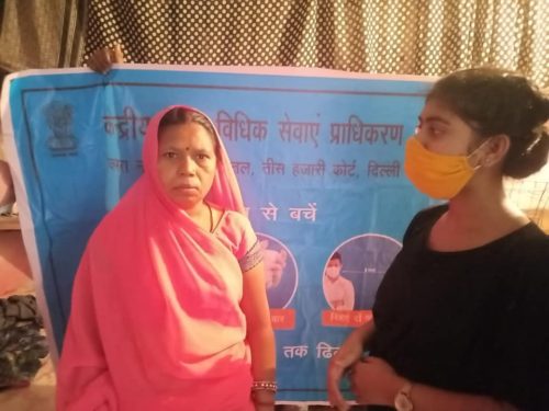 *Central District Legal Services Authority under the aegis of Delhi State Legal Services Authority and following directions from Hon’ble High Court, organised Vaccination Registration Drive for labourers of Constructionn site at Timar Pur on 25.05.2021