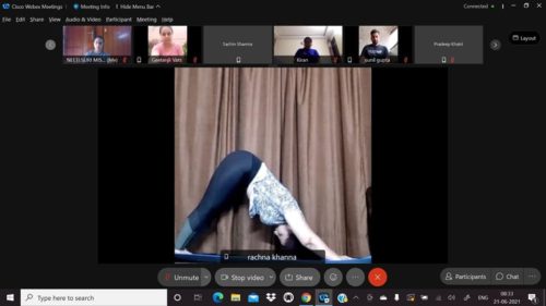 7th International Yoga Day 2021, Central & West District Legal Services under the aegis of Delhi State Legal Services Authority, jointly organised “VIRTUAL YOGA SESSION” for the staff, PLVs and college students of Central as well as West Districts
