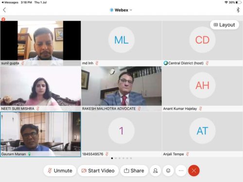 Central District Legal Services Authority & West District Legal Services Authority under the aegis of DSLSA, in collaboration with One Stop Centre, Central District conducted a virtual session for Doctors of Lok Nayak Jai Prakash Hospital ,and Ld. Members of Delhi Medical Association & Indian Medical Students Association