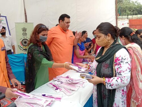 Legal Awareness Programme by Central DLSA and New Delhi DLSA under the aegis of National Legal Services Authority and Delhi State Legal Services Authority on 17.10.2021 at Shiv Mandir, Bapa Nagar, Karol Bagh