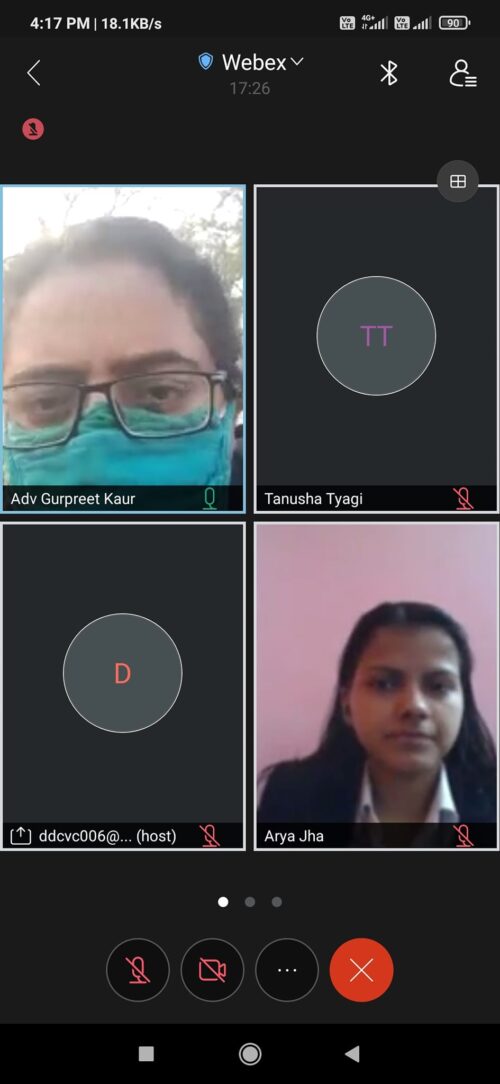 Virtual Visit to Observation Home for Boys, Place of Safety, Majnu ka Tila: Winter Internship Programme, 2022 by Central District Legal Services Authority