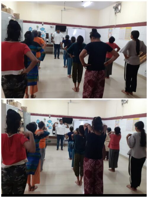 Central District Legal Services Authority under the aegis of NALSA and DSLSA, in the observance of 8th International Yoga Day 2022, organized Yoga sessions for girl child