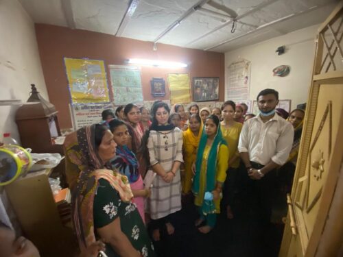 Central District Legal Services Authority under the aegis of NALSA, in the compliance of State Plan of Action, organised awareness programmes  for ladies on  the topic of Domestic Violence, Property Rights and Victim Compensation