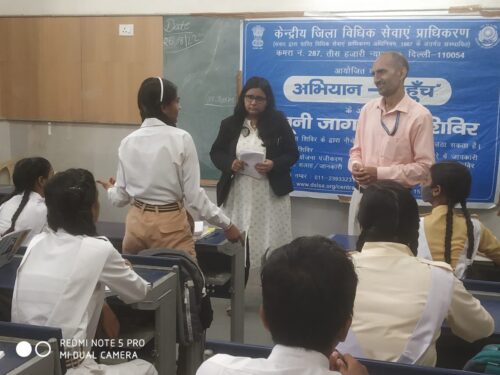 In the observance of “World Water Week”Central District Legal Services Authority under the aegis of NALSA & DSLSA organised an interactive session Water Conservation at Sarvodaya Bal Vidyalaya, RPVV School, Raj Niwas Marg, Delhi on 27.08.22.
