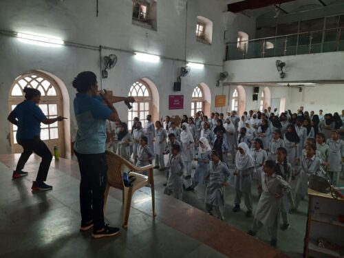 Central District Legal Service Authority under the aegis of NALSA and DSLSA in association with Special Police Unit for Women and Children, organized 2 day of  self defence training programme under the campaign name “Atmaraksha aur Swabhiman”