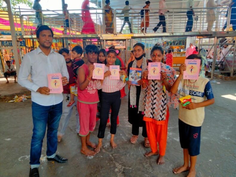 Central District Legal Service Authority under the aegis of NALSA and DALSA, under the Project Durga Shakti, organized legal awareness sessions and set up a help desk for visitors in the temple at Temple Jhandewalan, Koral Bagh, PS Pahas Ganj,
