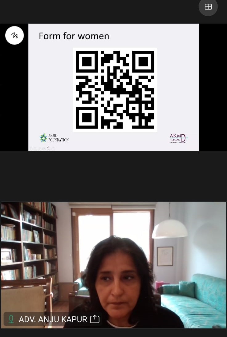 Day 3 of Virtual Add-on Course, 2023 on Legal Literacy by Central District Legal Services Authority in collaboration with Department of Political Science, Miranda House College, University of Delhi