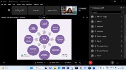 Day 4 of Virtual Add-on Course, 2023 on Legal Literacy by Central District Legal Services Authority in collaboration with Shri Ram College of Commerce, University of Delhi.